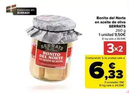 Carrefour Serrats - bonito del norte en aceite de oliva oferta