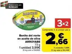 Carrefour Arroyabe - bonito del norte en aceite de oliva oferta