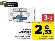 Carrefour Arroyabe - anchoa oferta