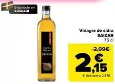 Carrefour Saizar - vinagre de sidra oferta
