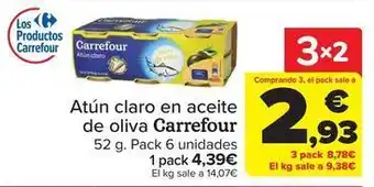 Carrefour Market Carrefour - atun claro en aceite de oliva oferta