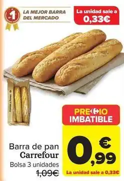 Carrefour Market Carrefour - barra de pan oferta