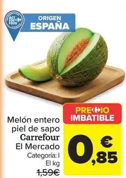 Carrefour Market Carrefour - melon entero piel de sapo el mercado oferta