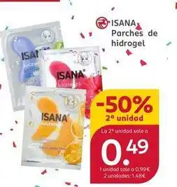 Rossmann Isana - parches de hidrogel oferta