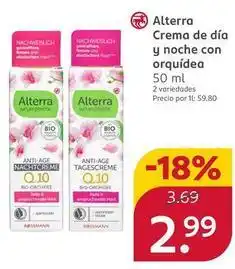 Rossmann Alterra - crema de dia y noche con orquidea oferta