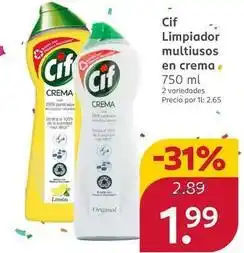 Rossmann Cif - limpiador multiusos en crema oferta