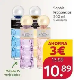 Rossmann Perfumes saphir - fragancias oferta