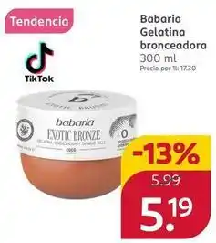 Rossmann Babaria - gelatina bronceadora oferta