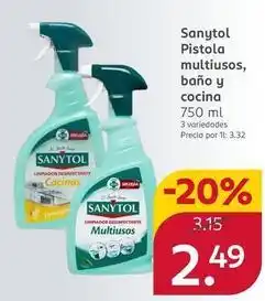 Rossmann Sanytol - pistola multiusos, baño y cocina oferta