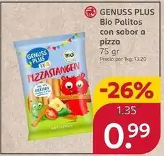 Rossmann Genuss plus - bio palitos con sabor a pizza oferta