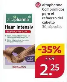 Rossmann Altapharma - comprimidos para el refuerzo del cabello oferta