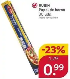 Rossmann Rubin - papel de horno oferta