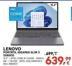 Worten Lenovo - portatil ideapad slim 3 15irh10 oferta