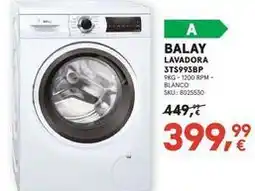 Worten Balay - lavadora 3ts992bp oferta