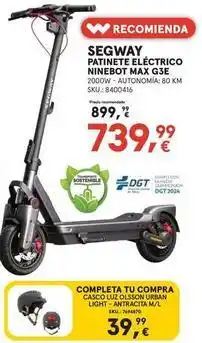 Worten Segway - patinete electrico max g3e oferta