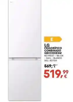 Worten Lg - frigorífico combinado gbv3100esw oferta