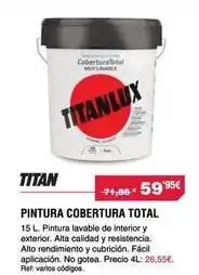 Chafiras Titan - pintura cobertura total oferta