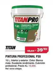 Chafiras Titan - pintura profesional p30 oferta