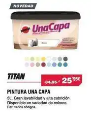 Chafiras Titan - pintura una capa oferta