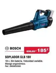 Chafiras Bosch - soplador glb 18v oferta