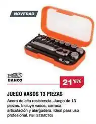 Chafiras Bahco - juego vasos 13 piezas oferta