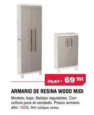 Chafiras Armario de resina wood midi oferta