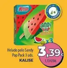 SPAR Lanzarote Kalise - helado polo sandy pop pack 3 uds oferta