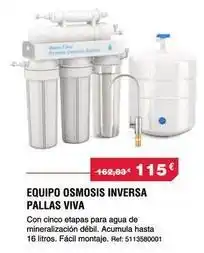 Chafiras Equipo osmosis inversa pallas viva oferta