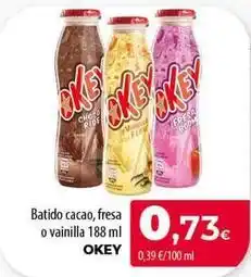 SPAR Lanzarote Okey - batido cacao, fresa o vainilla oferta