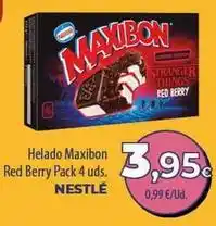 SPAR Lanzarote Nestlé - helado maxibon red berry pack 4 uds oferta