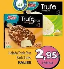 SPAR Lanzarote Kalise - helado trufo plus oferta