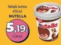 SPAR Lanzarote Nutella - helado tarrina oferta