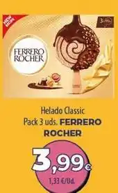 SPAR Lanzarote Ferrero rocher - helado classic oferta
