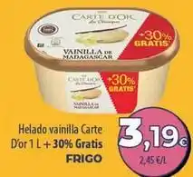 SPAR Lanzarote Frigo - helado vainilla carte d'or oferta