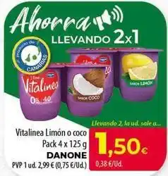 SPAR Lanzarote Danone - vitalinea limon o coco oferta