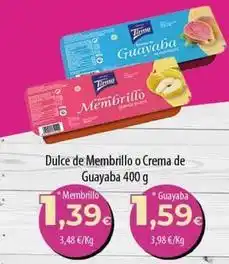 SPAR Lanzarote Tirma - dulce de membrillo o crema de guayaba oferta