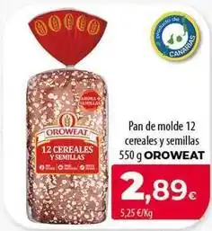 SPAR Lanzarote Oroweat - pan de molde 12 cereales y semillas oferta