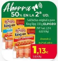 SPAR Lanzarote Elpozo - salchichas original o pavo king oferta