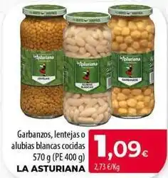 SPAR Lanzarote La asturiana - garbanzos, lentejas o alubias blancas cocidas oferta