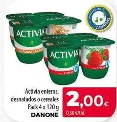 SPAR Lanzarote Danone - activia enteros oferta