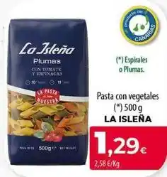 SPAR Lanzarote La isleña - pasta con vegetales oferta