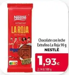 SPAR Lanzarote Nestlé - chocolate con leche extrafino la roja oferta