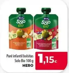 SPAR Lanzarote Hero - puré infantil bolsitas solo bio oferta