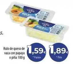 Spar La Palma El pastor - rulo de queso de vaca con papaya o pina oferta