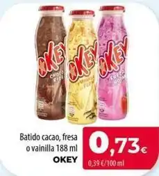 Spar La Palma Okey - batido cacao, fresa o vainilla oferta