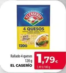 Spar La Palma El caserío - rallado 4 quesos oferta