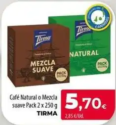 Spar La Palma Tirma - cafe natural o mezcla suave oferta