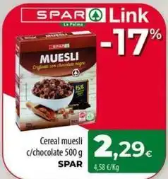 Spar La Palma Spar - cereal muesli c/chocolate oferta