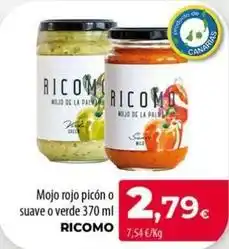 Spar La Palma Ricomo - mojo rojo picon o suave o verde oferta
