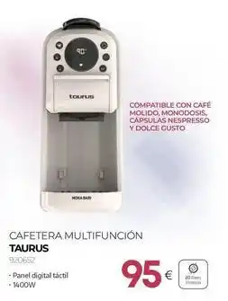 Tien 21 Taurus - cafetera multifuncion oferta